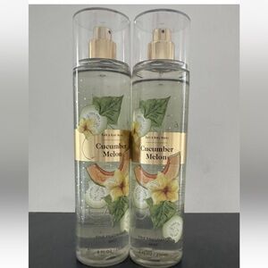 QTY 2 - Bath & Body Works CUCUMBER MELON Fine Fragrance Body Mist Spray 8Oz